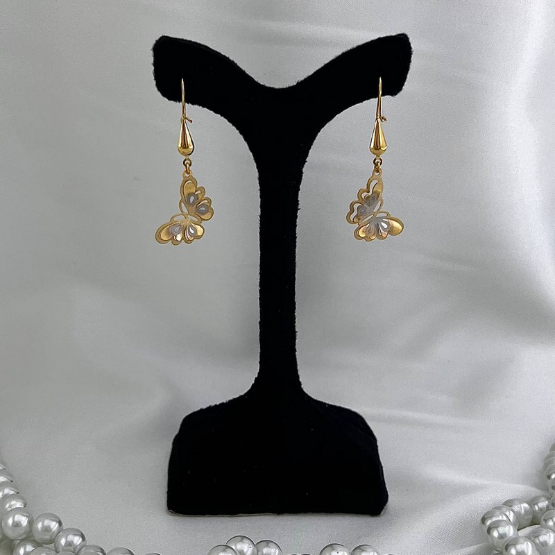 گوشواره آویز پروانه