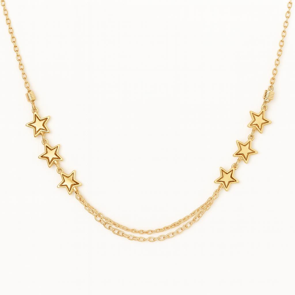 گردنبند دانه تراش ستاره