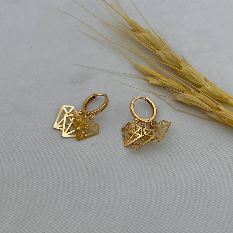 گوشواره کلیپسی الماس
