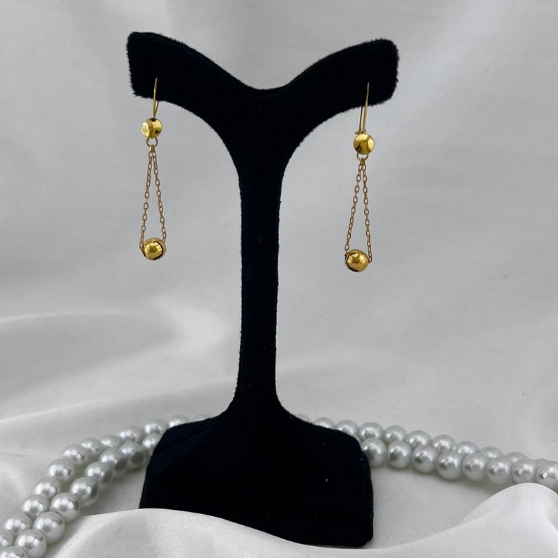 گوشواره آویز گوی