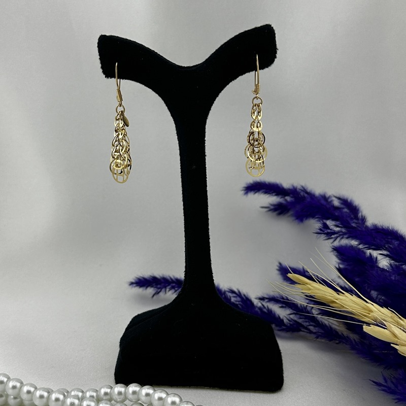 گوشواره پولکی لیزرکات