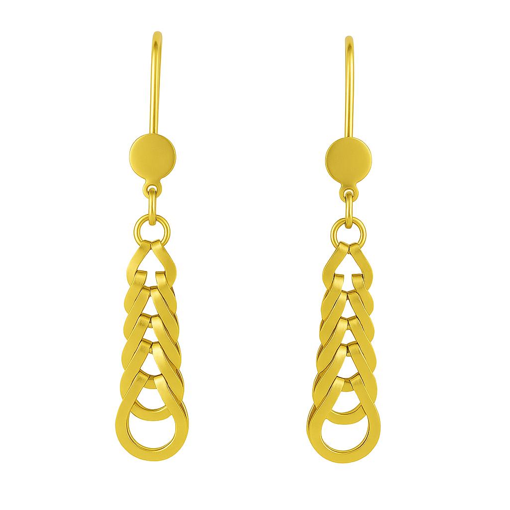 گوشواره طرح پولکی