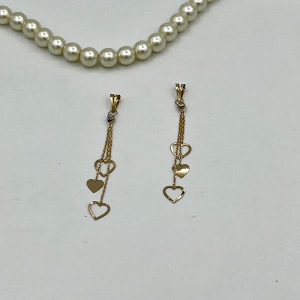 پلاک آویز قلب رشته ای